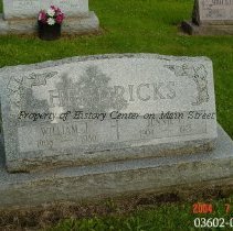 Hendricks Tombstone at State Road Cemetery