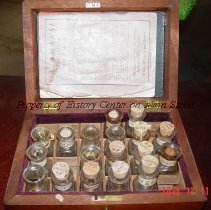 Homeopathic medicine bottle box of Dr. Joseph Morris