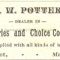 A. W. Potter, Fancy Groceries