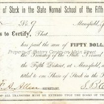 MSNS Stock Certificate 1868
