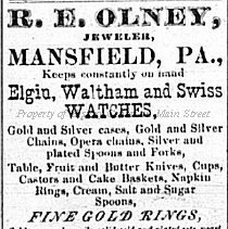R. E. Olney, Jeweler 1873