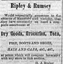 Ripley & Rumsey, Dry Goods, Groceries, Teas