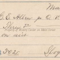 Lloyd & Opp [Hardware] receipt dated 1890