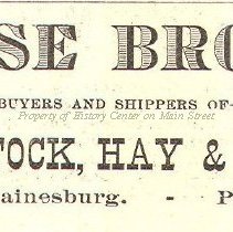 Rose Bros., Stock, Hay and Grain