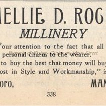 Nellie D. Rockwell, Millinery