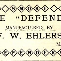 Smoke Defenders Cigars, F. W. Ehlers