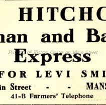 L. W. Hitchcock, Drayman & Baggage