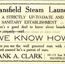 Mansfield Steam Laundry 1911