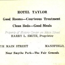 Hotel Taylor, Harry L. Smith, proprietor