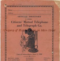 1929 Citizen's Mutual Phone Book