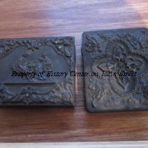 Ambrotype of Celia Omira Rumsey in case with gold embossed frame