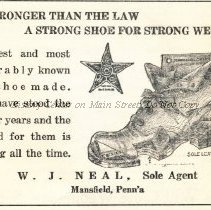 W. J. Neal ad from 1917 Mansfield Fair Book