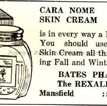 Bates Pharmacy, The Rexall Store 1926