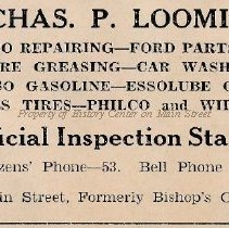 Charles P. Loomis, Auto Repair