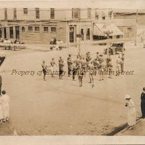 Mansfield Military Band in parade.