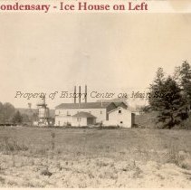 Mansfield Condensary - ice house on left