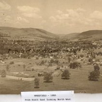 Mansfield overview 1880 - From Southeast looking northwest