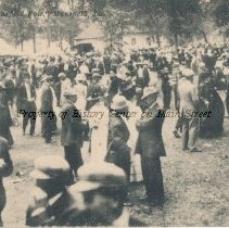 Crowd Scene at  Smythe Park  - Mansfield Fair
