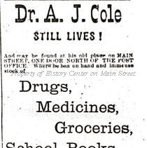 Dr. A. J. Cole, Drugs
