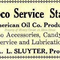 Amoco Service Station, American Oil Products, A. L. Sluyter