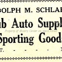 The Hub Auto Supplies and Sporting Goods, Adolph M. Schlappi