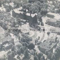 Aerial view showing the college