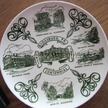 1971 Blossburg Centennnial souvenir plate