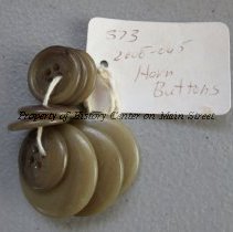 String of horn buttons, various sizes
