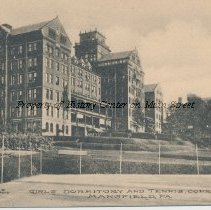 Girls' Dormitory and Tennis Courts, Mansfield, Pa.