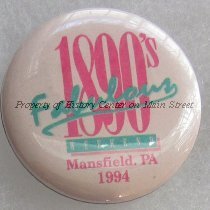 1994 1890s Button and Flyer