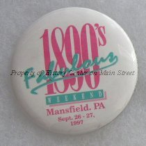 1997 1890s Button and Flyer