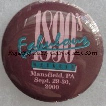 2000 1890s Button and Flyer