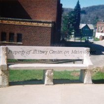 The Delphic Bench on M.U. Campus.