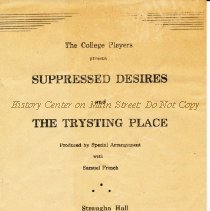 "Supressed Desires" & "The Trysting Place"