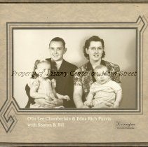 Olin Chamberlain and Edna Rich Purvis with Sharon and Bill Chamberlain