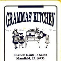 Grammas' Kitchen Menu