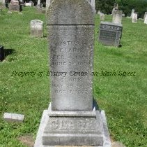 Justus B. Clark and Katharine Hart Tombstone
