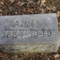 Ann Evans Tombstone
