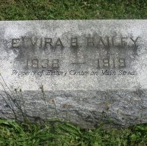 Elvira B. Aylesworth Tombstone