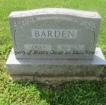 Lewis R. Barden and Hazel Fleming Tombstone
