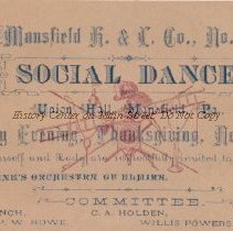 Mansfield Hook & Ladder Co., No. 1, ticket
