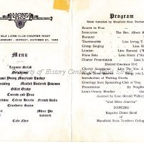 Mansfield Lions Club, Charter Meeting 1940