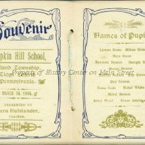 1904 School Souvenir, Pumpkin Hill School