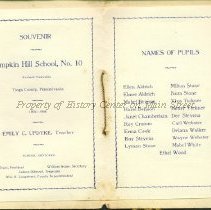 1906 School Souvenir, Pumpkin Hill School