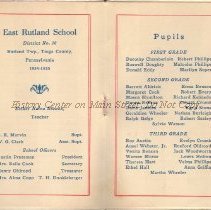 1935 School Souvenir, East Rutland School