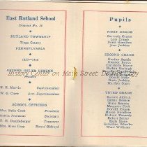 1936 School Souvenir, East Rutland School