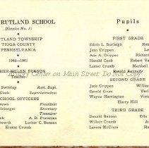 1941 School Souvenir, East Rutland School