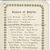 1900 School Souvenir, Case School, Troy Township