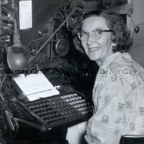 Mary at the Linotype