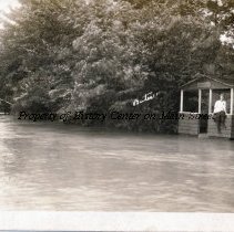 Flood at Oakwood on the Tioga River July 1915